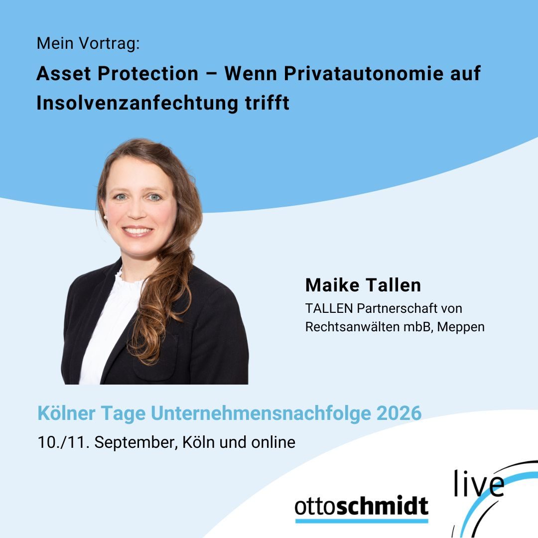 Maike Tallen bei den Kölner Tagen Unternehmensnachfolge 2026